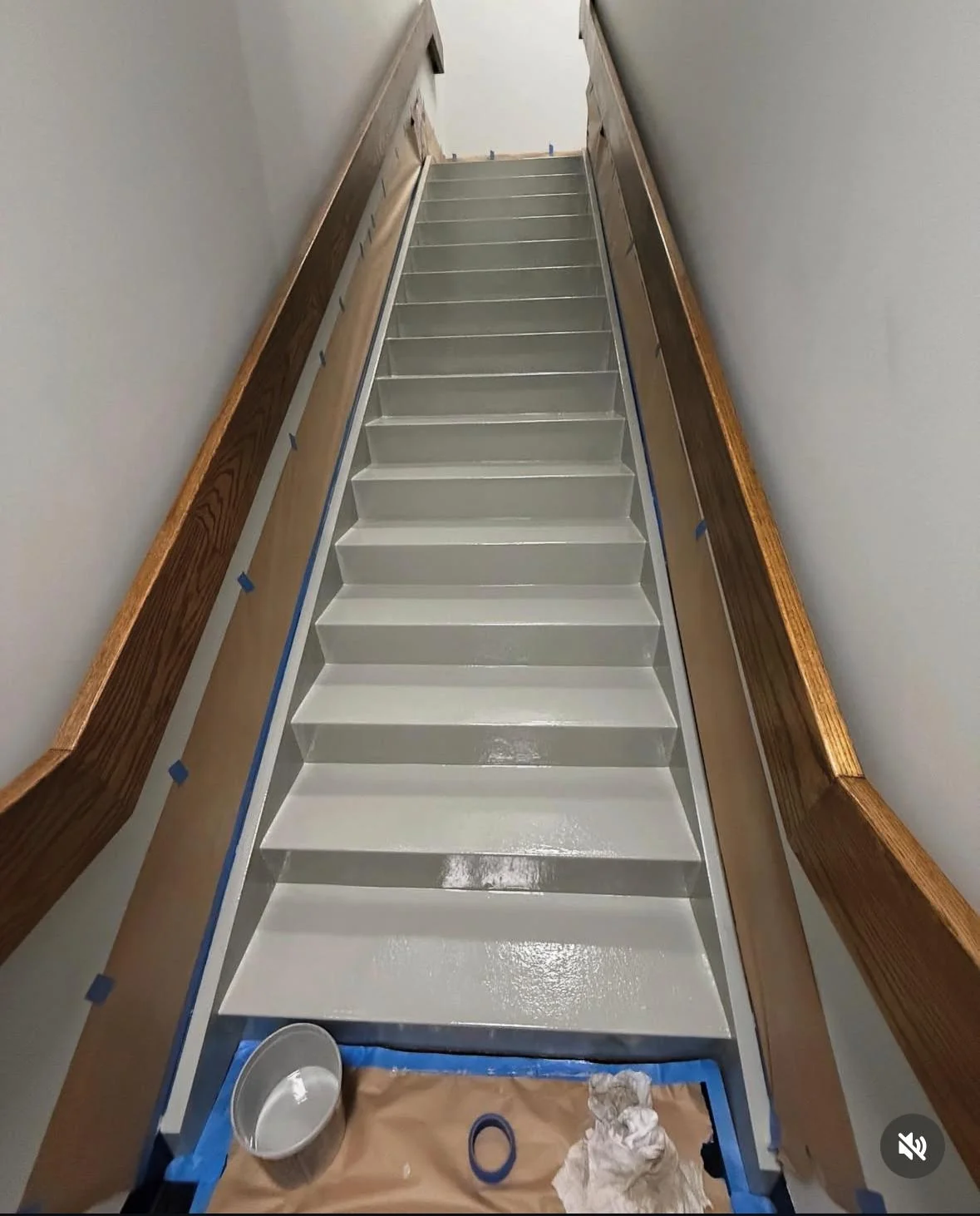 Carpentry and epoxy stairwell work by L&S Painting